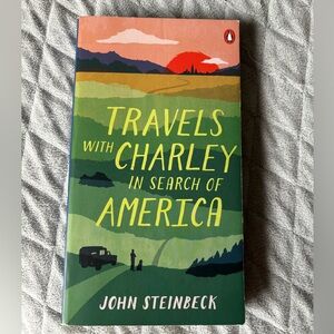 Travels with Charlie- a paperback novel by John Steinbeck